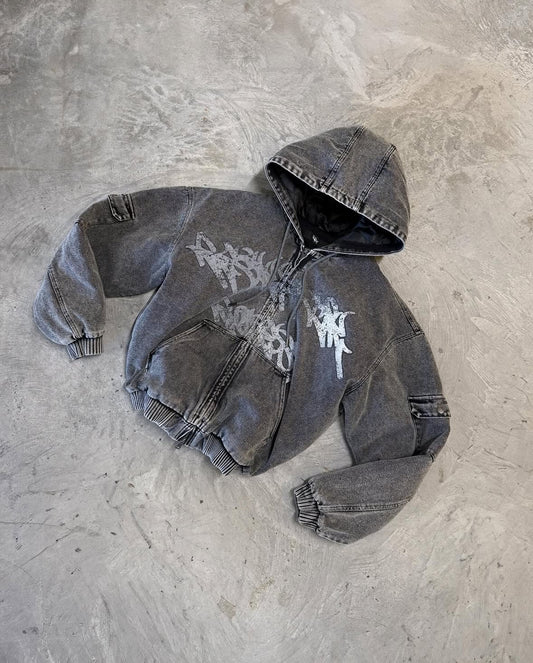 HOODED CANVAS JACKET